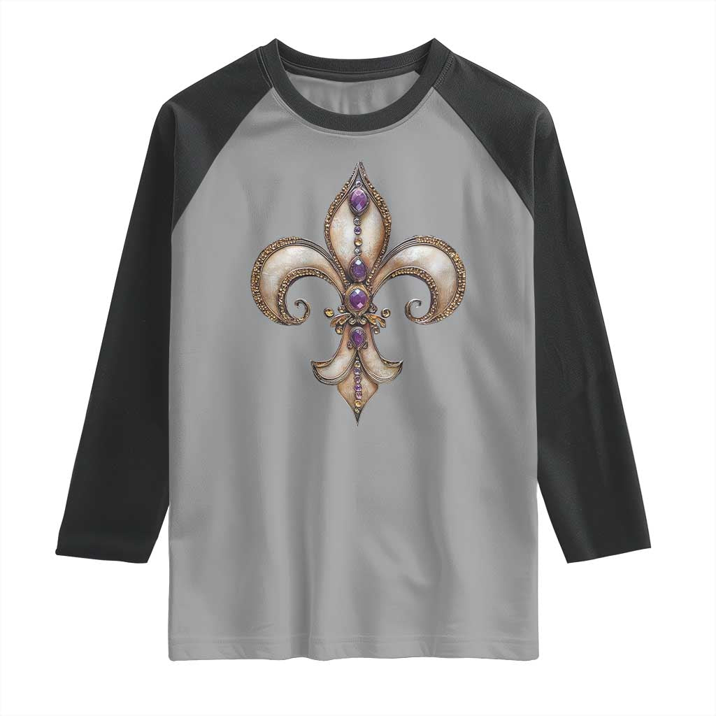Aesthetic Fleur De Lis Raglan Shirt
