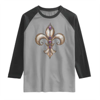 Aesthetic Fleur De Lis Raglan Shirt