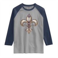 Aesthetic Fleur De Lis Raglan Shirt