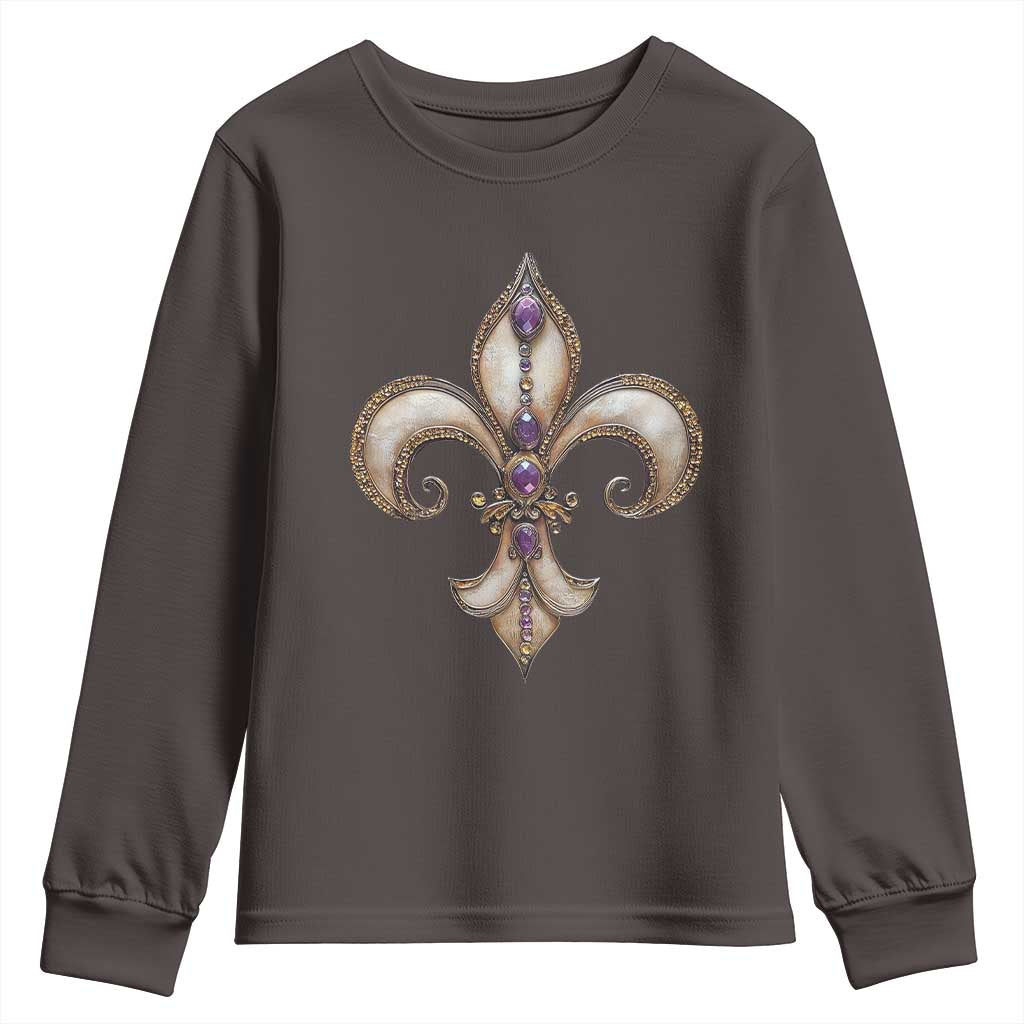 Aesthetic Fleur De Lis Youth Sweatshirt