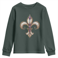 Aesthetic Fleur De Lis Youth Sweatshirt