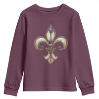 Aesthetic Fleur De Lis Youth Sweatshirt