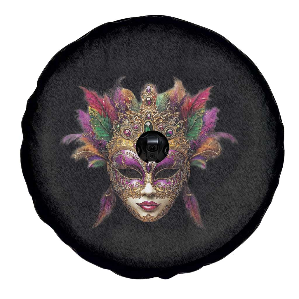 Jeweled Mask Louisiana Mardi Gras Spare Tire Cover