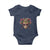 Jeweled Mask Louisiana Mardi Gras Baby Onesie