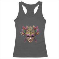 Jeweled Mask Louisiana Mardi Gras Racerback Tank Top