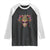 Jeweled Mask Louisiana Mardi Gras Raglan Shirt