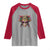 Jeweled Mask Louisiana Mardi Gras Raglan Shirt