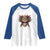 Jeweled Mask Louisiana Mardi Gras Raglan Shirt