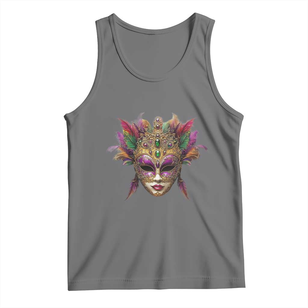 Jeweled Mask Louisiana Mardi Gras Tank Top
