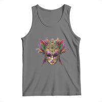 Jeweled Mask Louisiana Mardi Gras Tank Top