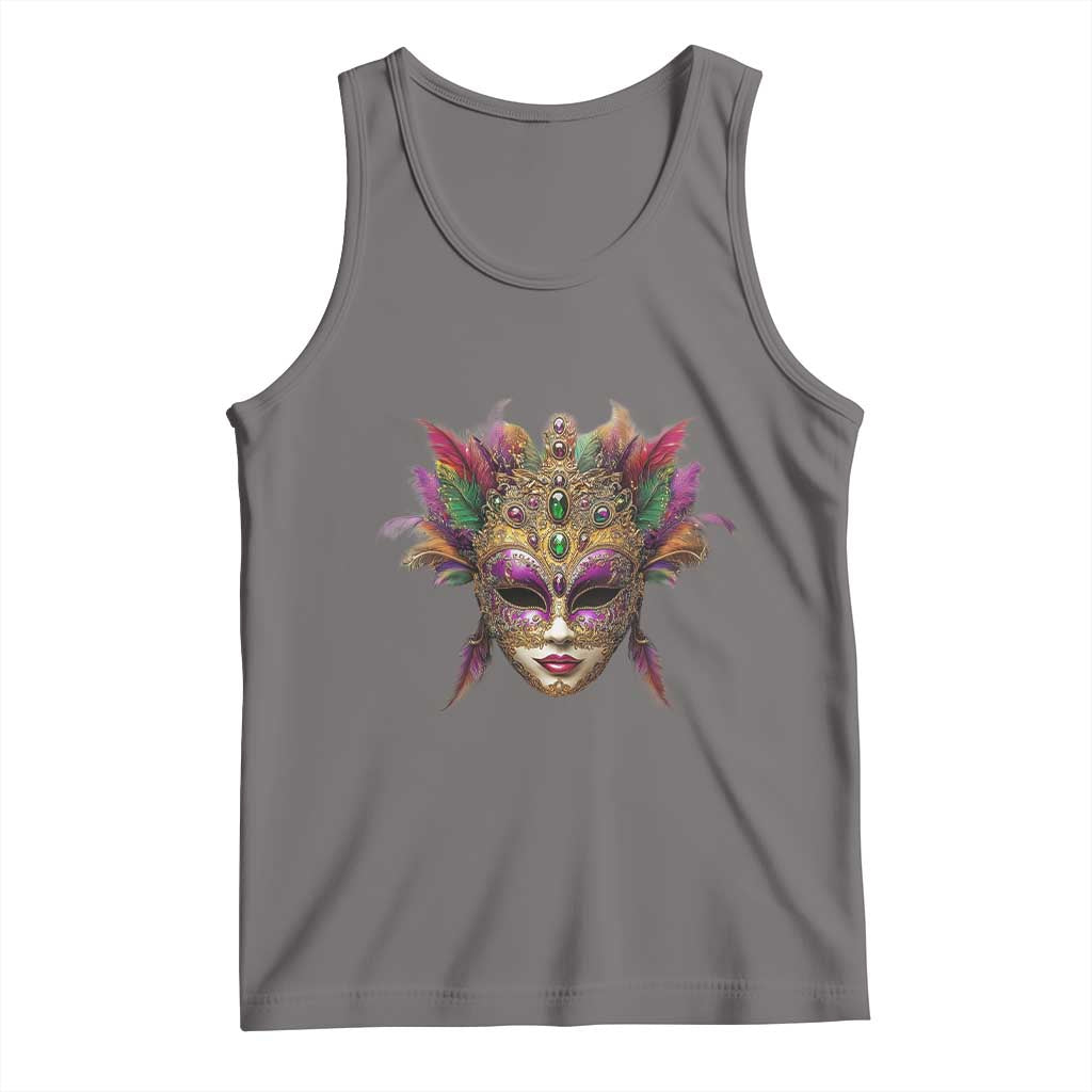 Jeweled Mask Louisiana Mardi Gras Tank Top