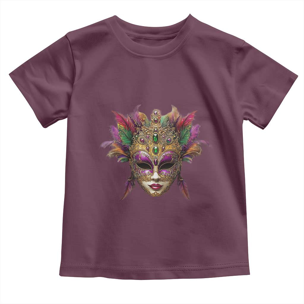 Jeweled Mask Louisiana Mardi Gras Toddler T Shirt