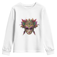 Jeweled Mask Louisiana Mardi Gras Youth Sweatshirt
