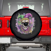 Skeleton Jester Louisiana Mardi Gras Spare Tire Cover