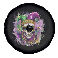 Skeleton Jester Louisiana Mardi Gras Spare Tire Cover