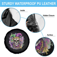 Skeleton Jester Louisiana Mardi Gras Spare Tire Cover