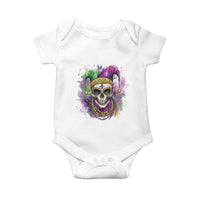 Skeleton Jester Louisiana Mardi Gras Baby Onesie