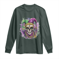 Skeleton Jester Louisiana Mardi Gras Long Sleeve Shirt