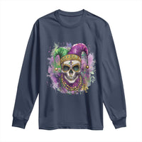 Skeleton Jester Louisiana Mardi Gras Long Sleeve Shirt