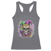 Skeleton Jester Louisiana Mardi Gras Racerback Tank Top