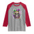 Skeleton Jester Louisiana Mardi Gras Raglan Shirt