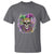 Skeleton Jester Louisiana Mardi Gras T Shirt