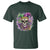 Skeleton Jester Louisiana Mardi Gras T Shirt