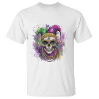 Skeleton Jester Louisiana Mardi Gras T Shirt