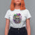 Skeleton Jester Louisiana Mardi Gras T Shirt For Women