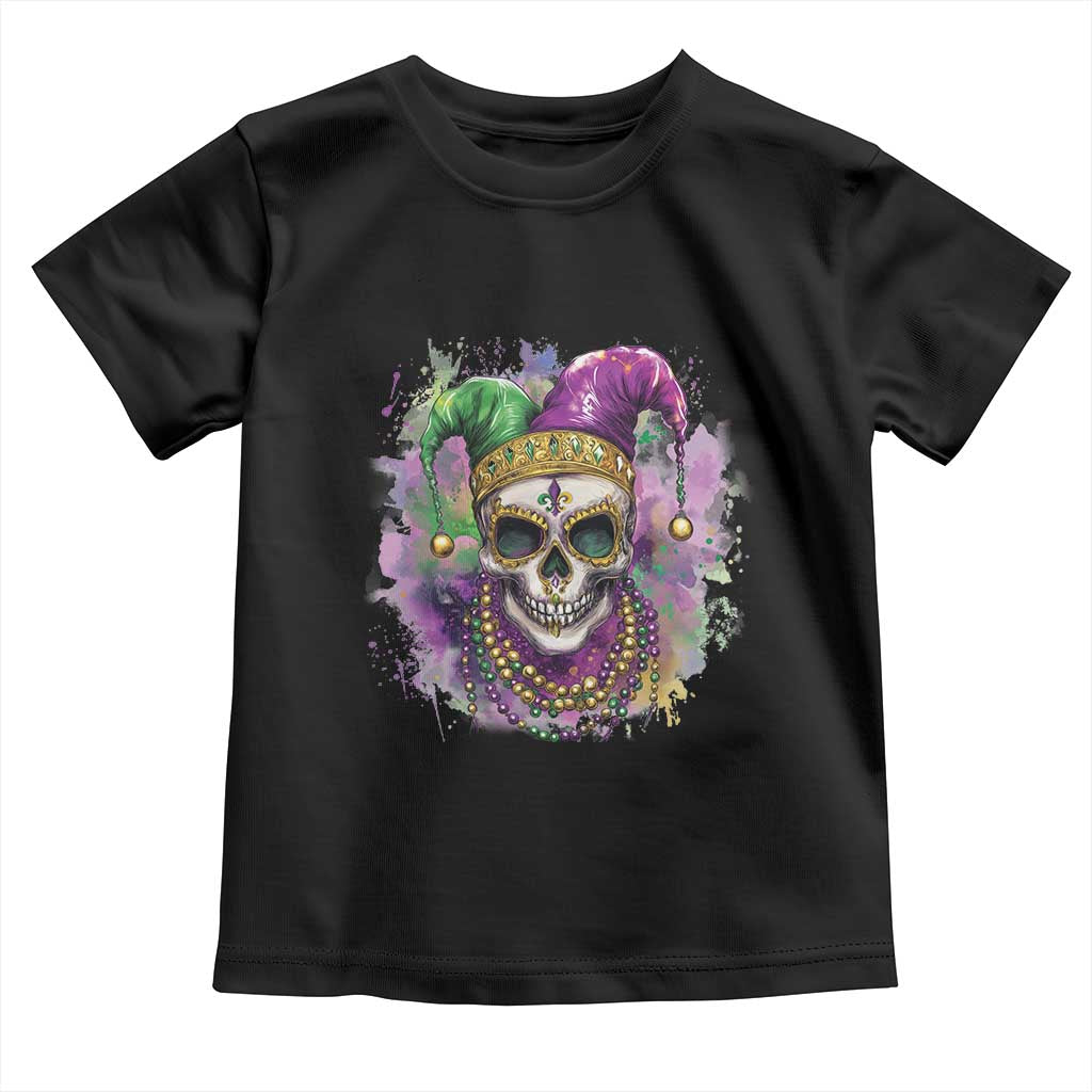 Skeleton Jester Louisiana Mardi Gras Toddler T Shirt