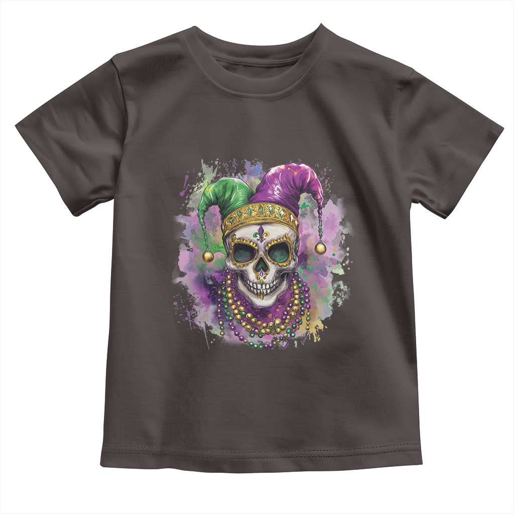 Skeleton Jester Louisiana Mardi Gras Toddler T Shirt