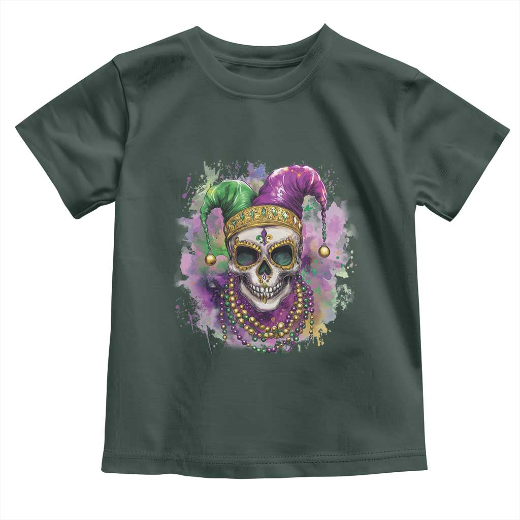 Skeleton Jester Louisiana Mardi Gras Toddler T Shirt