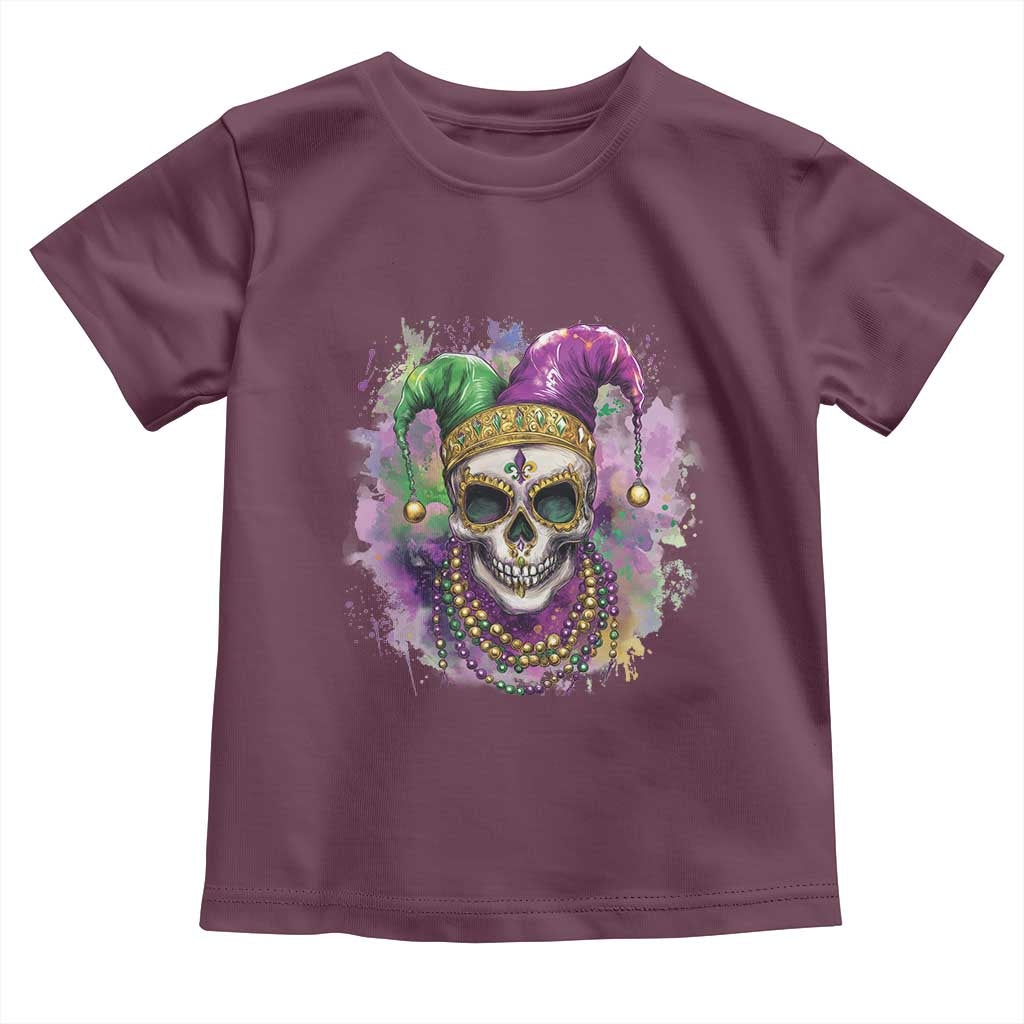 Skeleton Jester Louisiana Mardi Gras Toddler T Shirt