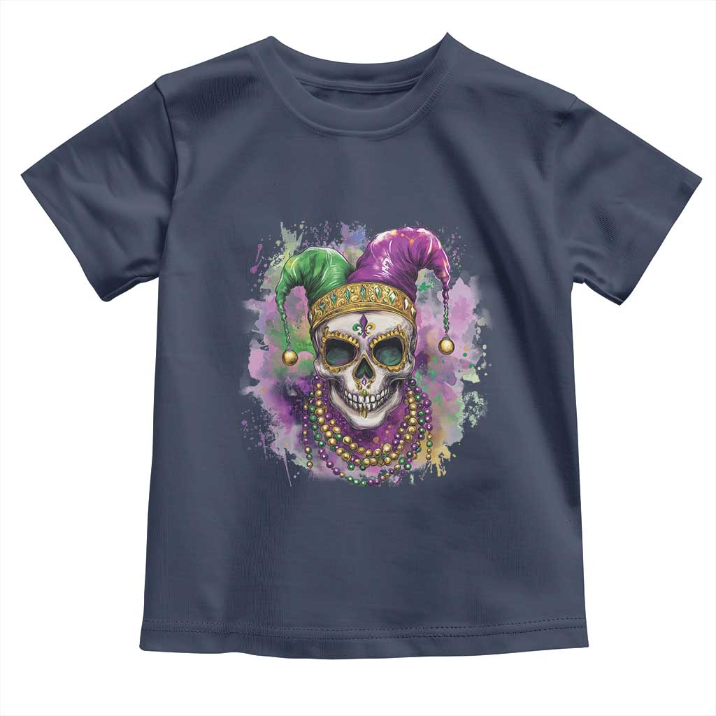 Skeleton Jester Louisiana Mardi Gras Toddler T Shirt