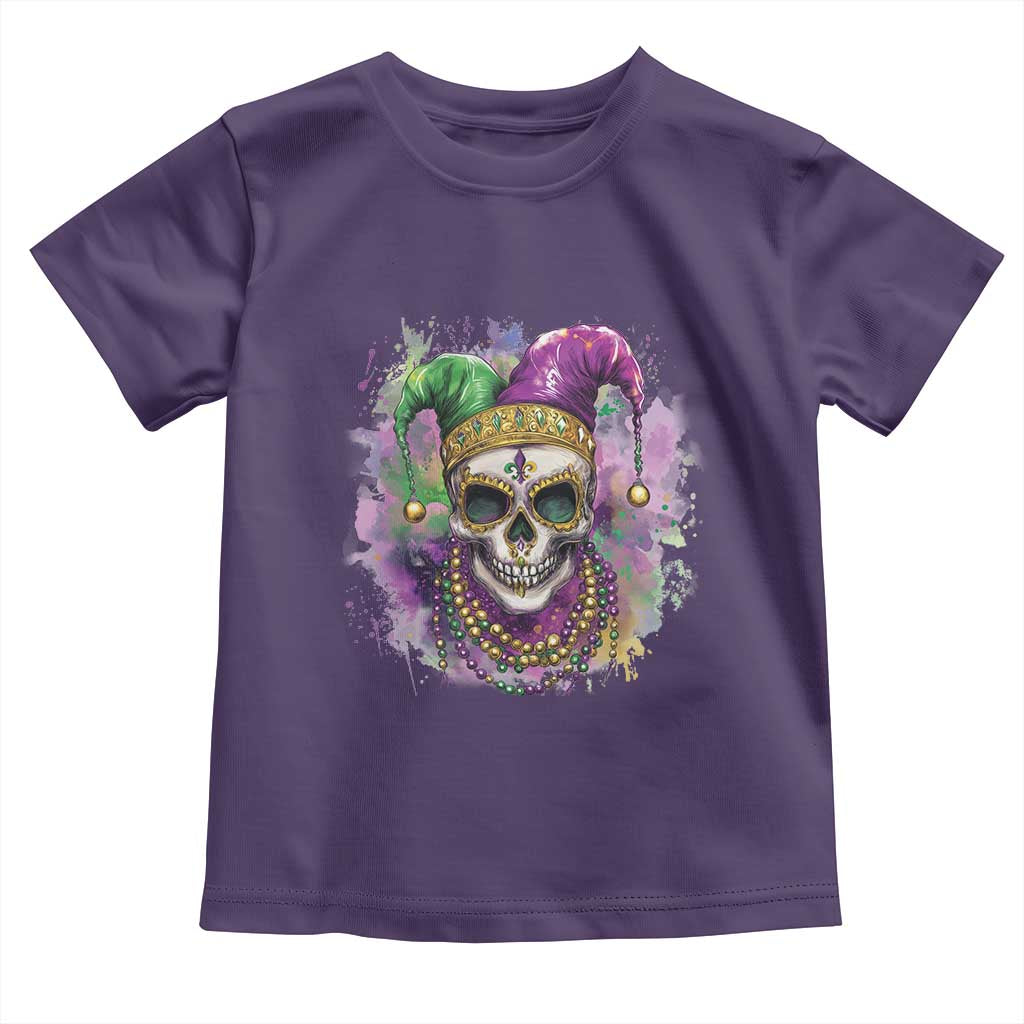 Skeleton Jester Louisiana Mardi Gras Toddler T Shirt