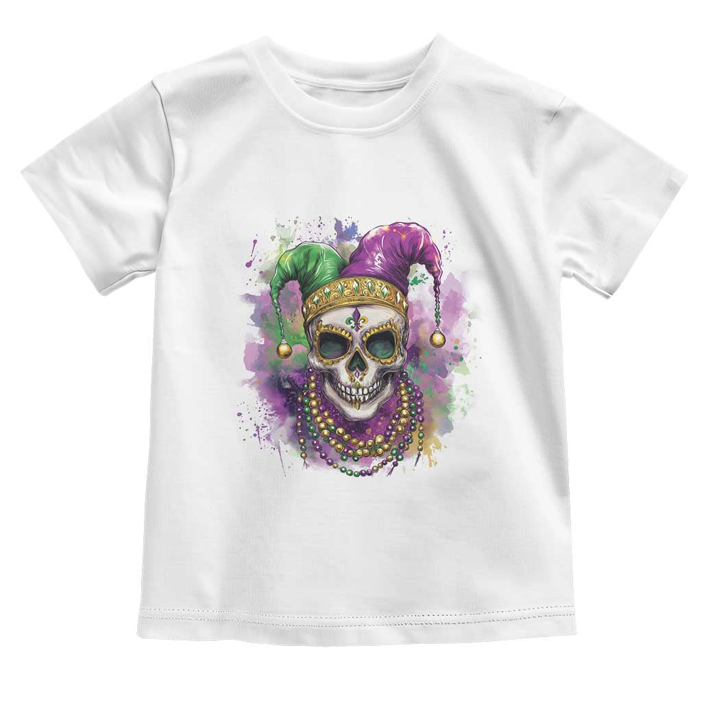 Skeleton Jester Louisiana Mardi Gras Toddler T Shirt