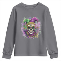Skeleton Jester Louisiana Mardi Gras Youth Sweatshirt