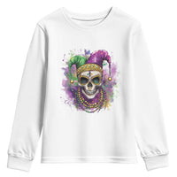 Skeleton Jester Louisiana Mardi Gras Youth Sweatshirt