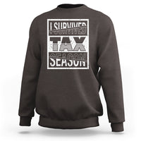 Funny Accountant Sweatshirt I Survived Tax Season - Wonder Print Shop