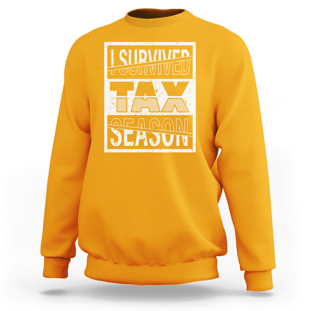 Funny Accountant Sweatshirt I Survived Tax Season - Wonder Print Shop