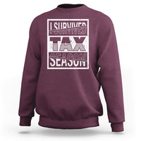 Funny Accountant Sweatshirt I Survived Tax Season - Wonder Print Shop