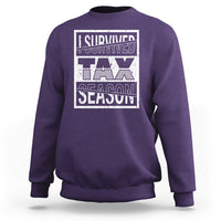 Funny Accountant Sweatshirt I Survived Tax Season - Wonder Print Shop