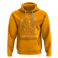 Funny Accountant Clock Hoodie I'll Sleep After Tax Season - Wonder Print Shop