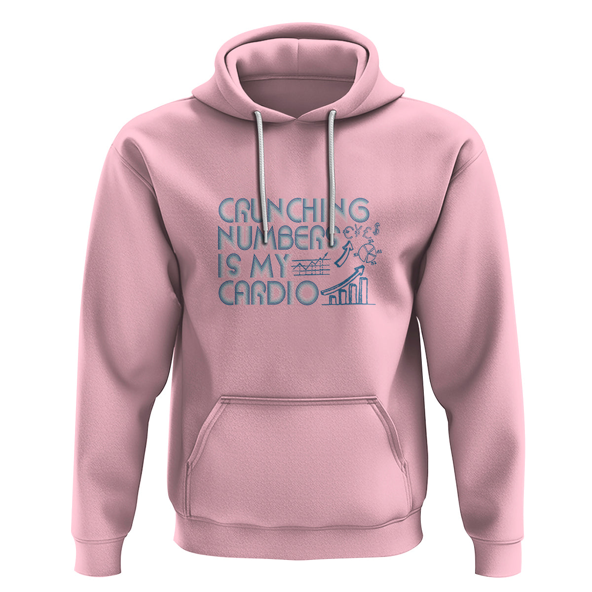 Funny Accountant Hoodie Crunching Numbers Is My Cardio - Wonder Print Shop