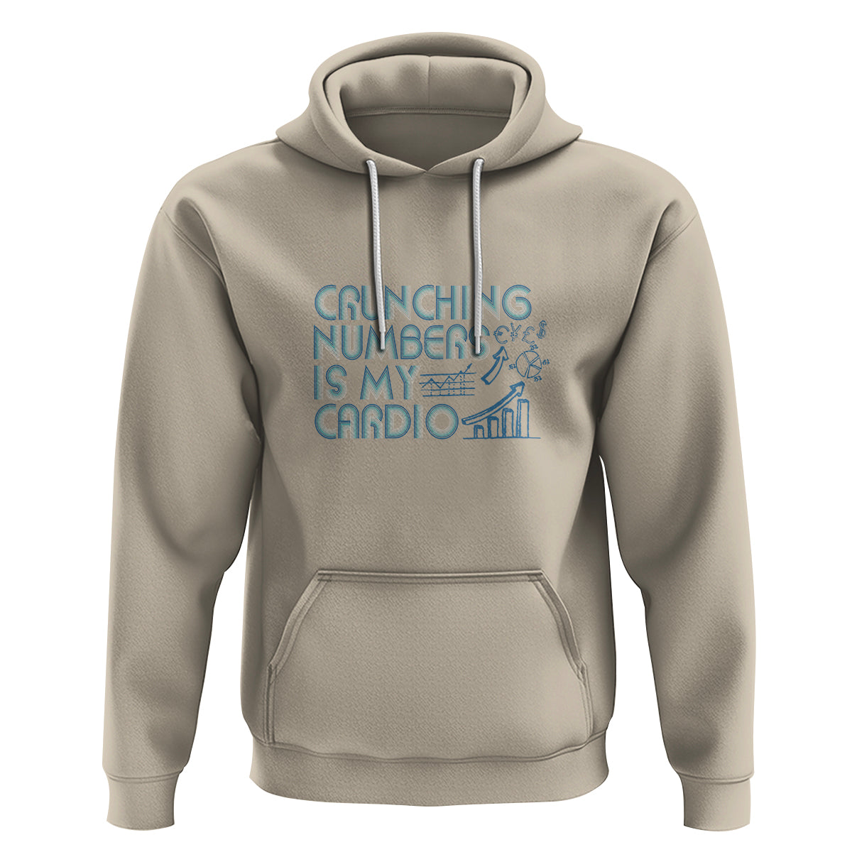 Funny Accountant Hoodie Crunching Numbers Is My Cardio - Wonder Print Shop