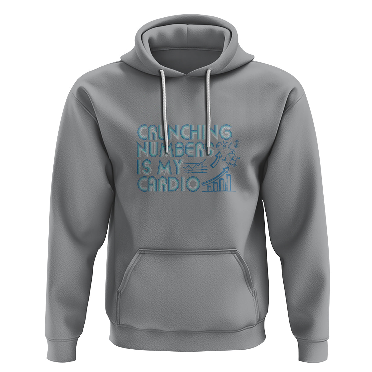 Funny Accountant Hoodie Crunching Numbers Is My Cardio - Wonder Print Shop