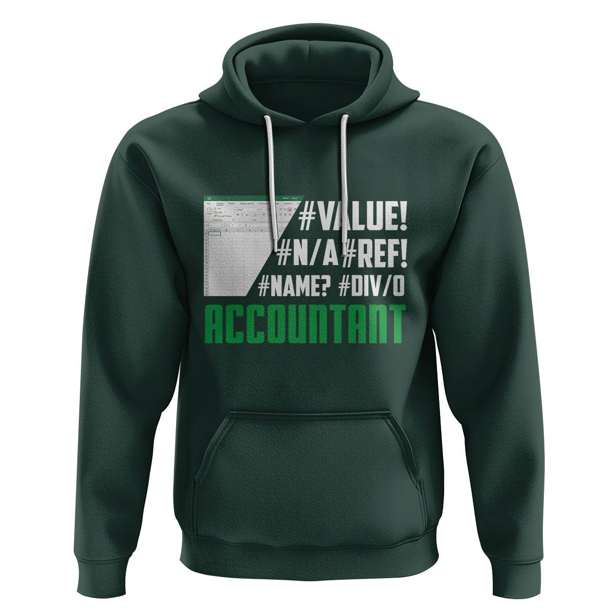 Funny Accountant Errors In Excel Hoodie - Wonder Print Shop
