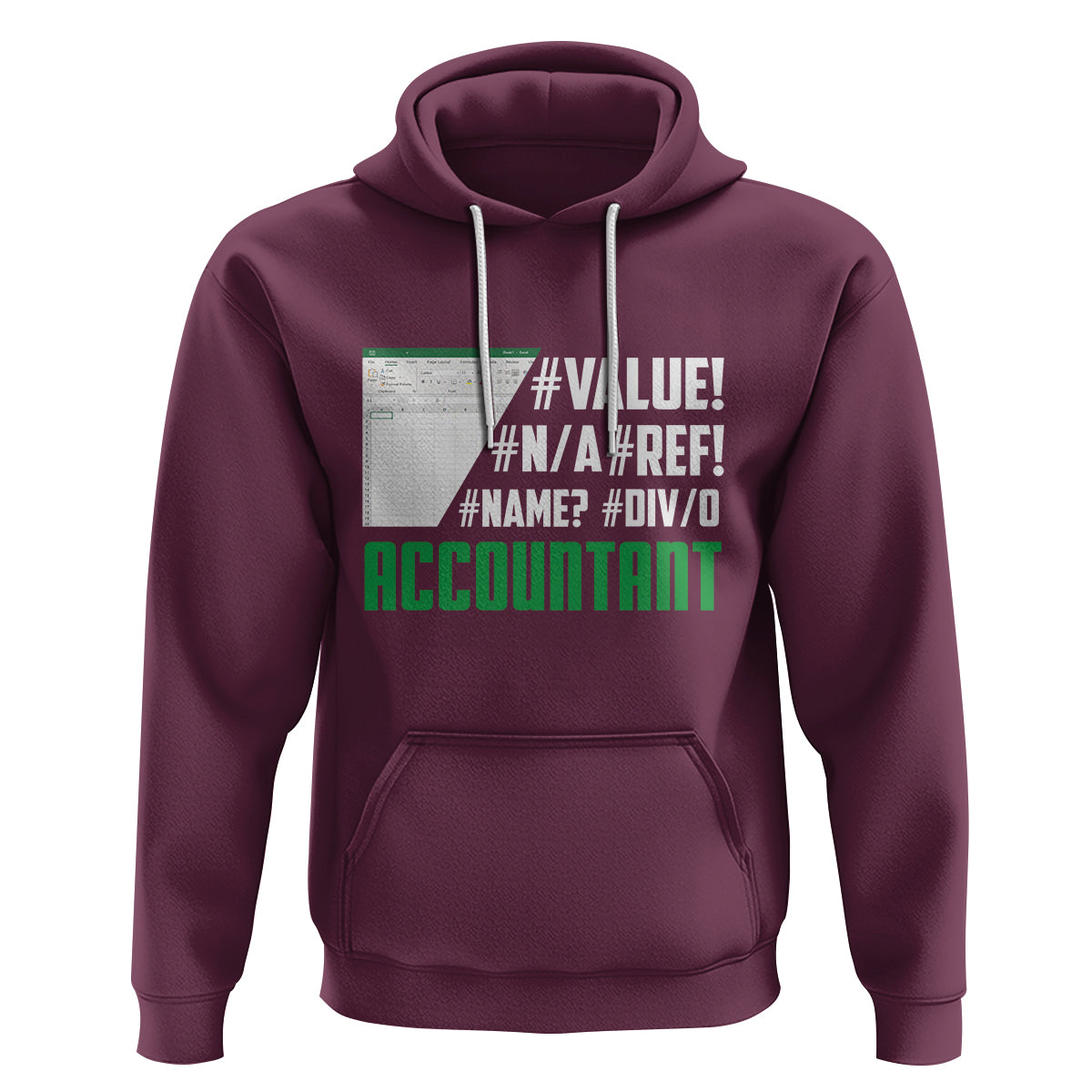 Funny Accountant Errors In Excel Hoodie - Wonder Print Shop