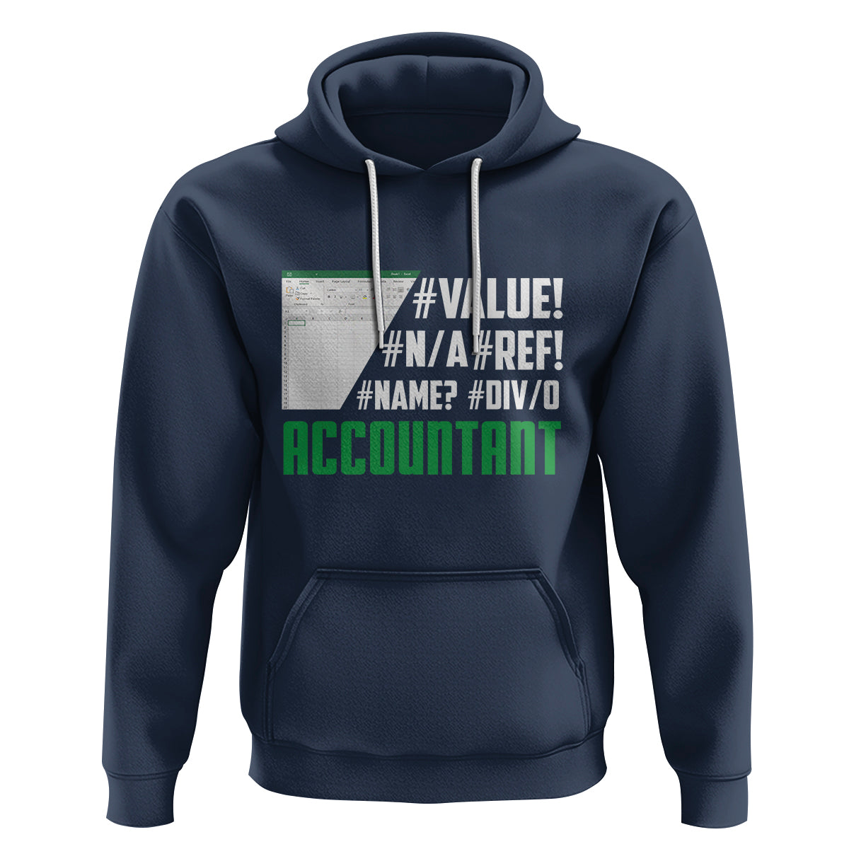 Funny Accountant Errors In Excel Hoodie - Wonder Print Shop