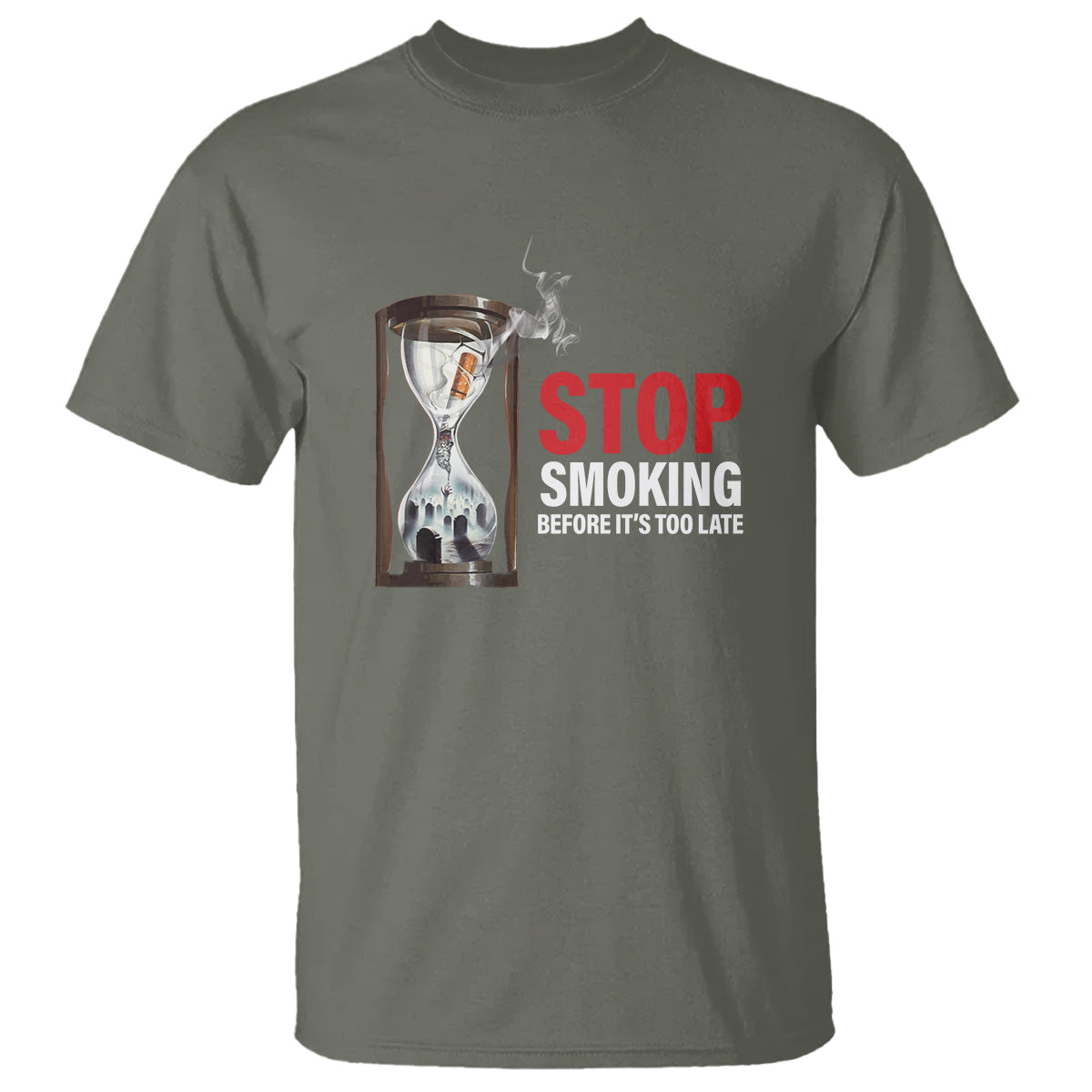 Anti Smoking T Shirt Stop Smoking Before It's Too Late - Wonder Print Shop